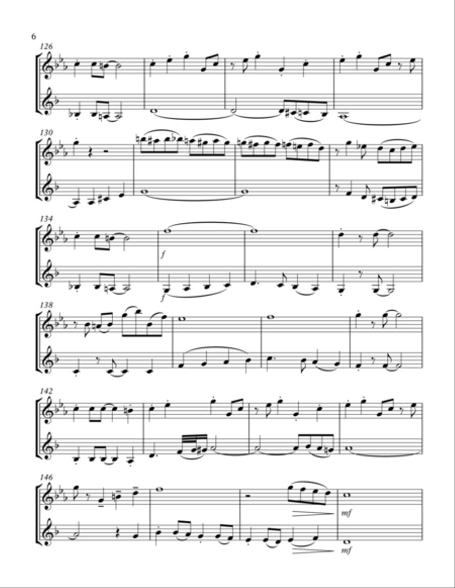 Puttin' On The Ritz Woodwind Duet scores gallery preview page 6