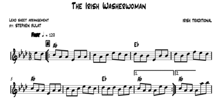 The Irish Washerwoman - Lead sheet (key of Ab) image number null