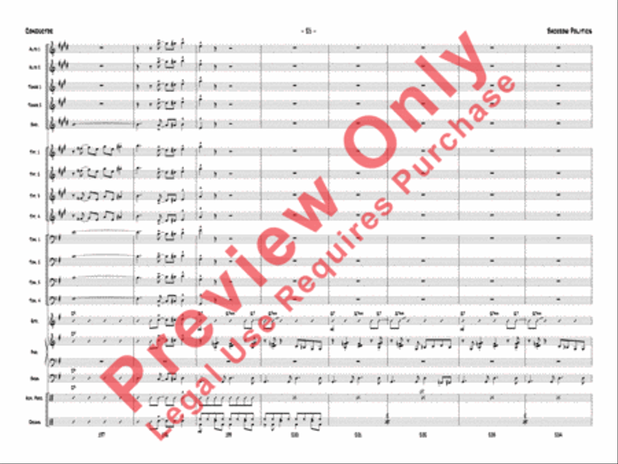 Backrow Politics Backrow Politics Jazz Ensemble scores gallery preview page 28