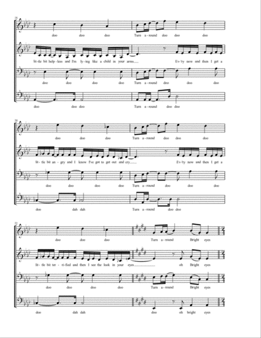 Total Eclipse Of The Heart SSAA scores gallery preview page 4