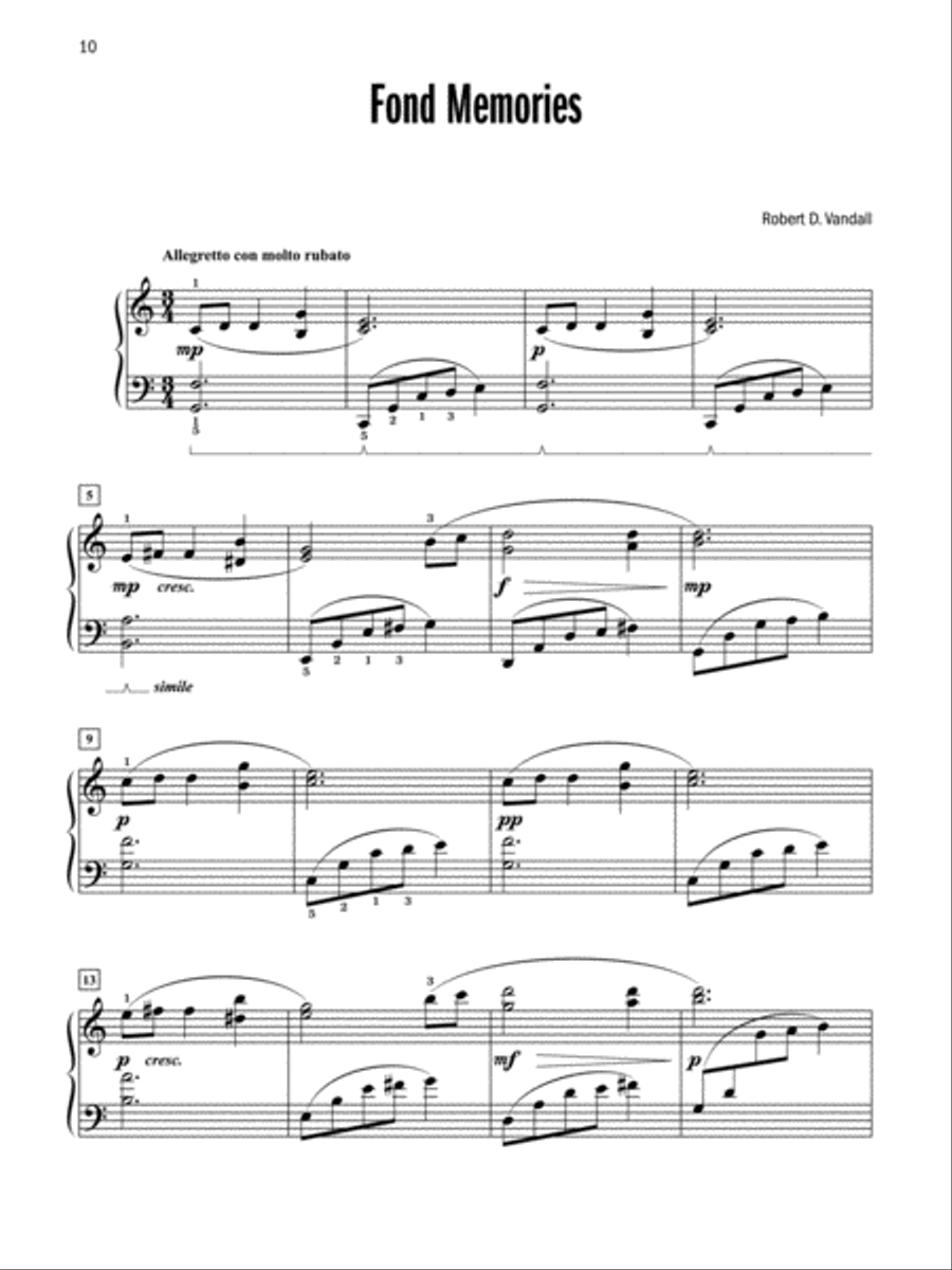 Celebrated Lyrical Solos, Book 3 Piano Solo scores gallery preview page 5