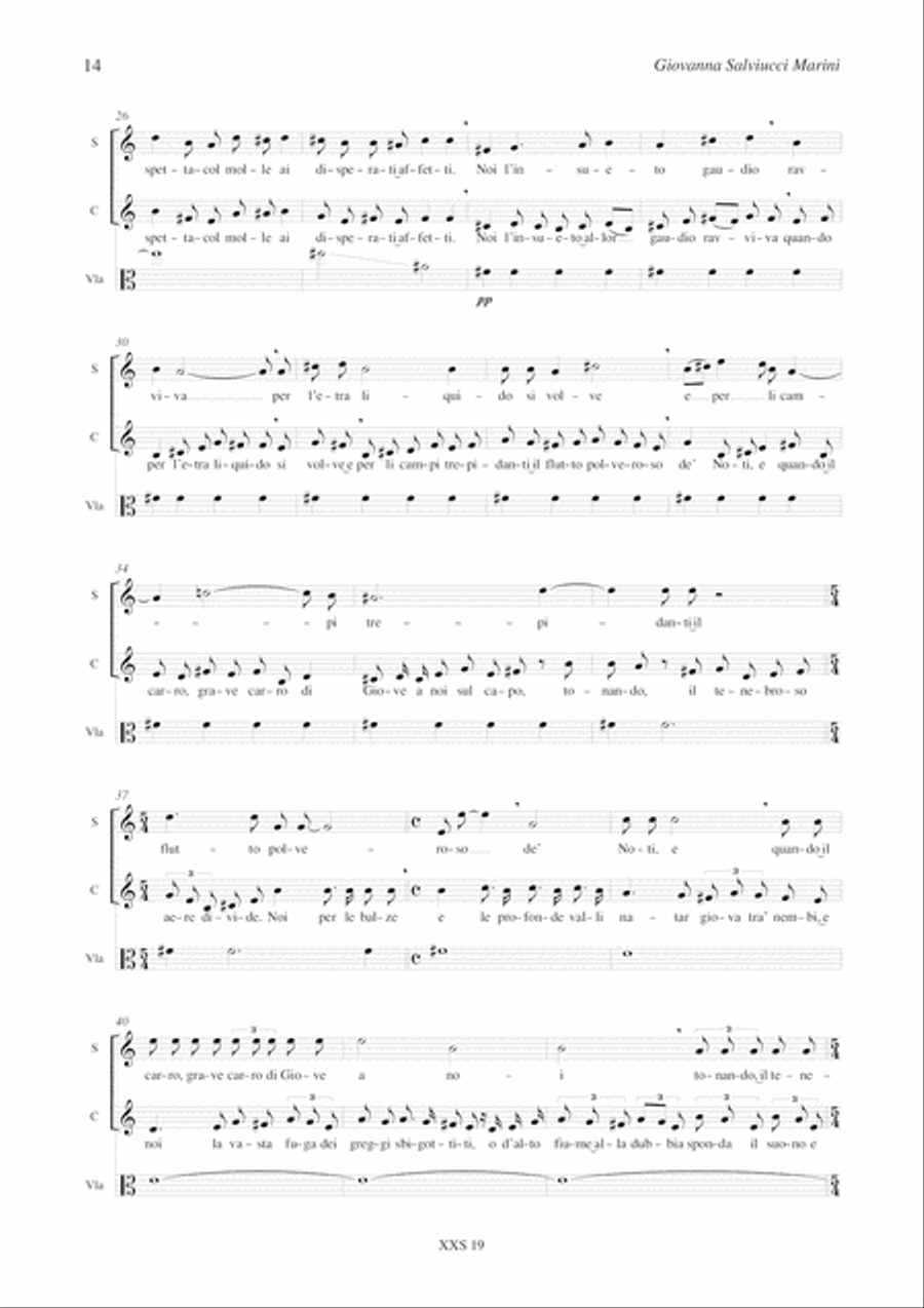 Concerto for Giacomo Leopardi for Choir and String Quartet (1996-97) Choir scores gallery preview page 8