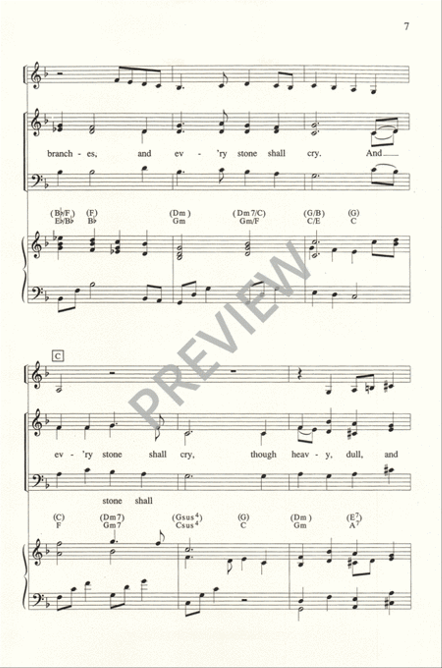 A Stable Lamp is Lighted 4-Part scores gallery preview page 8