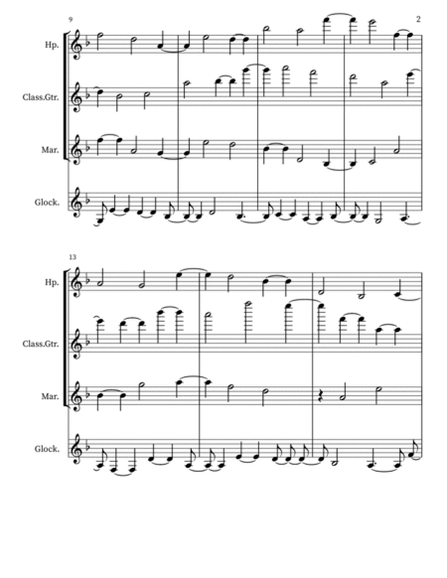 Z 139 for Harp, Cl. Guitar, Marimba, Glockenspiel