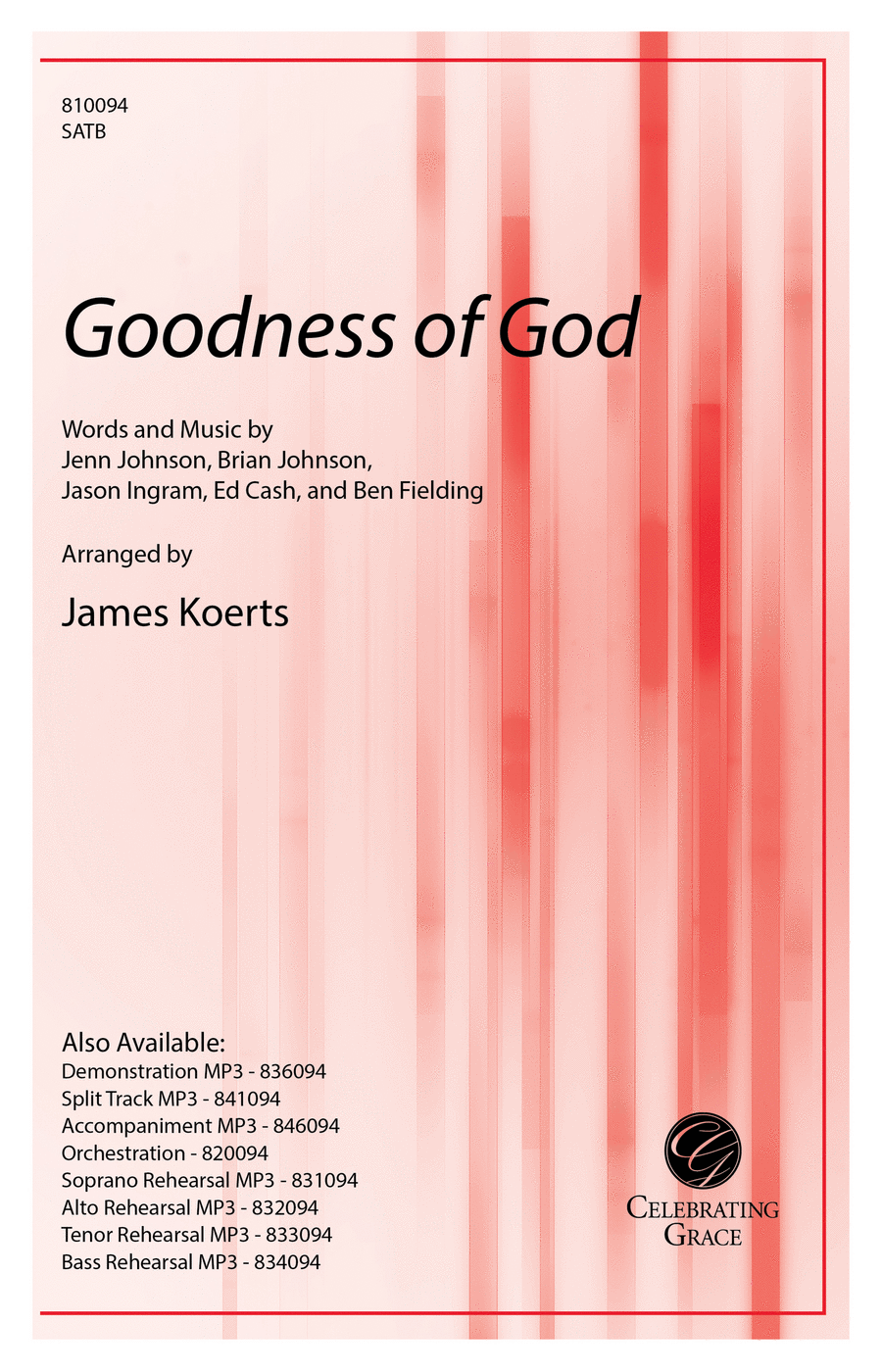 Book cover for Goodness of God