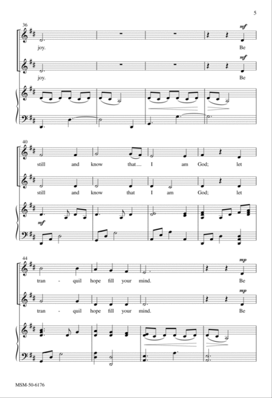 Be Still 2-Part scores gallery preview page 4