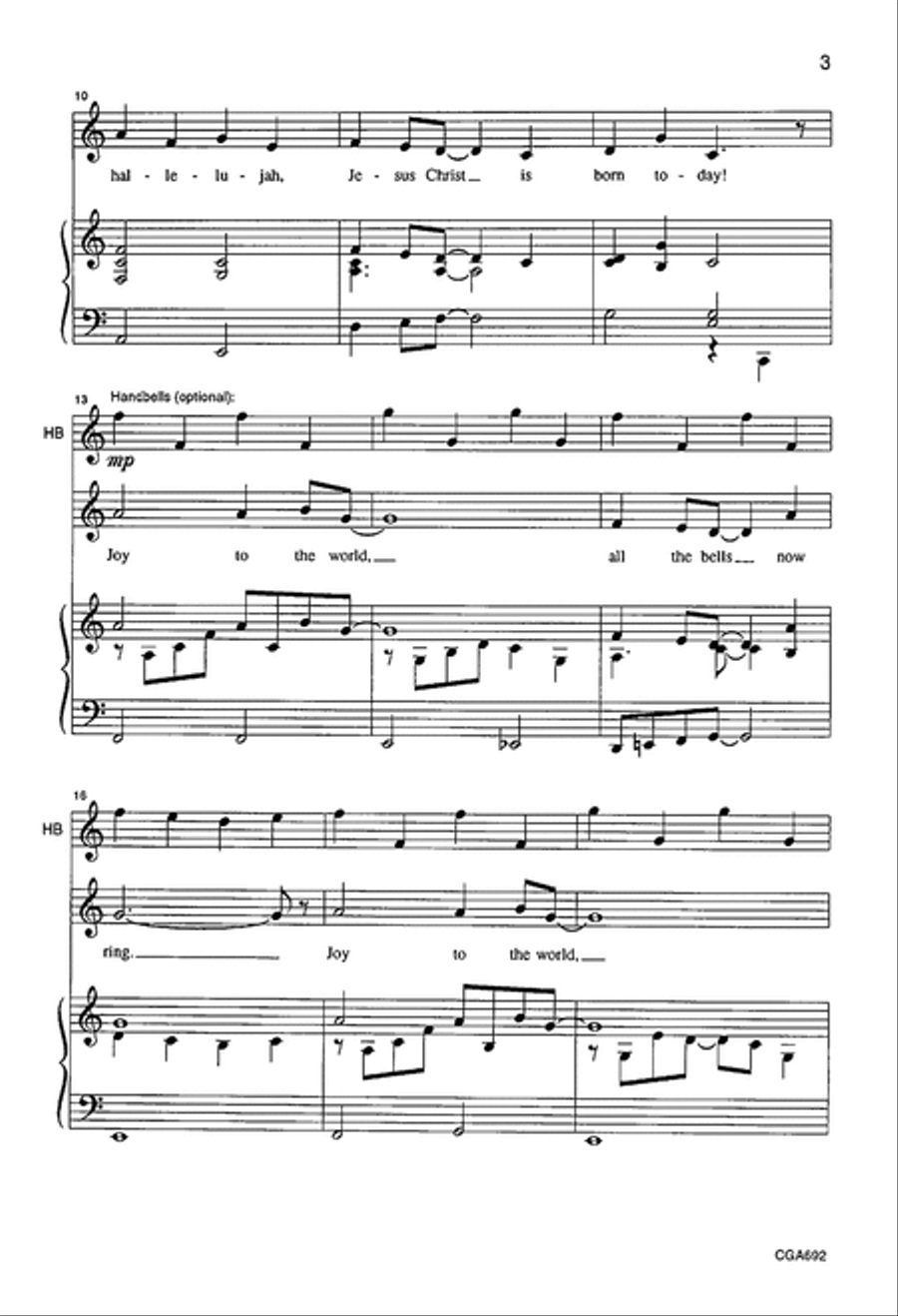 Jesus Christ is Born Today Unison Choir scores gallery preview page 3