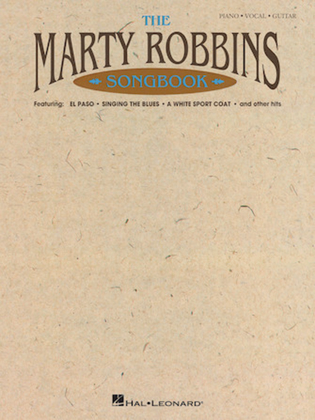 Book cover for The Marty Robbins Songbook