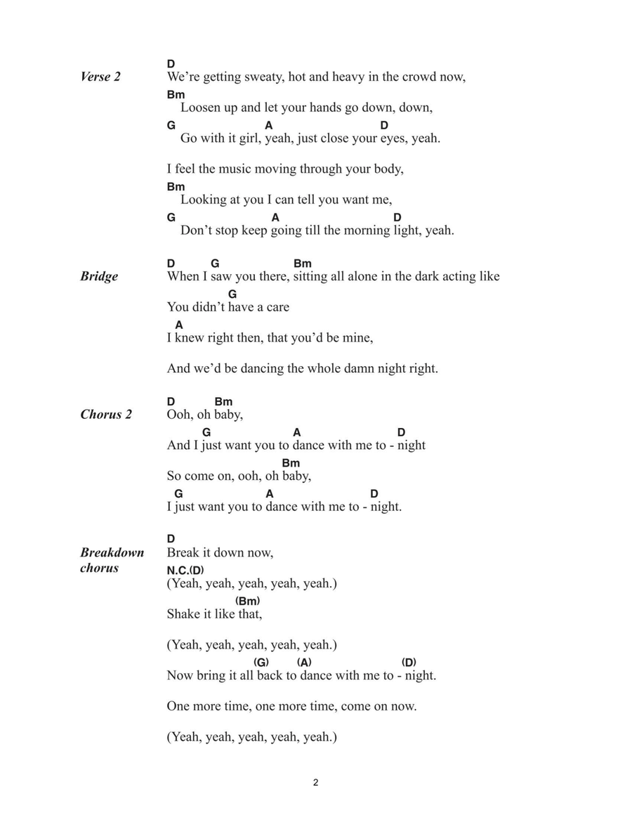Dance With Me Tonight Dance With Me Tonight Acoustic Guitar scores gallery preview page 2