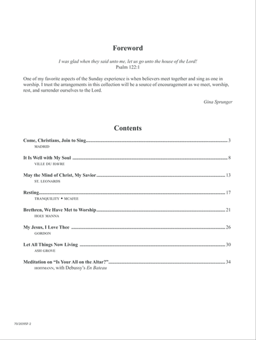 Come and Worship Piano Solo scores gallery preview page 2