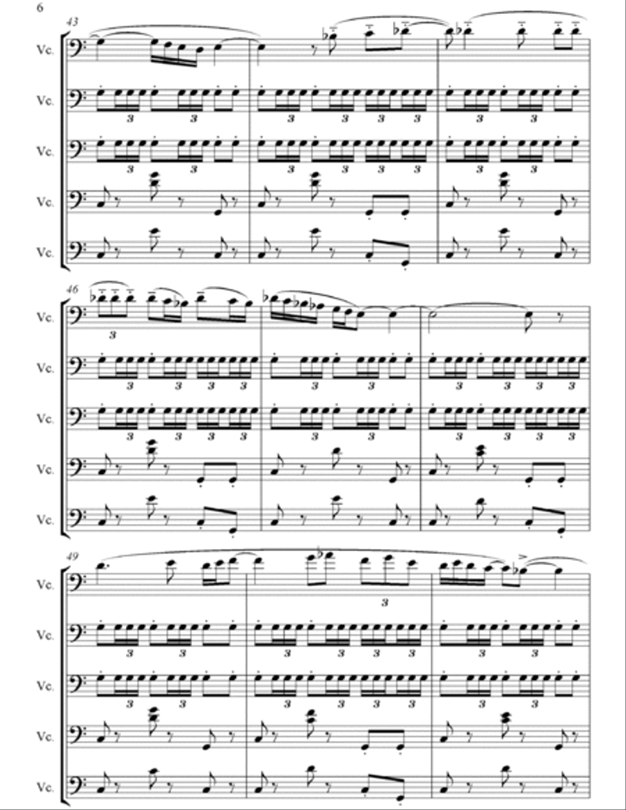 Bolero String Quintet scores gallery preview page 6