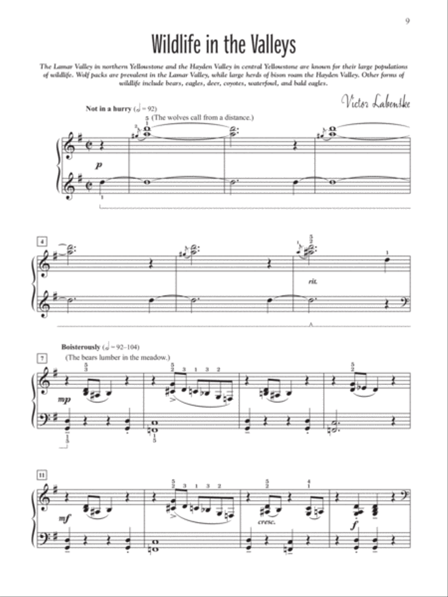 Adventures in Yellowstone Small Ensemble scores gallery preview page 4