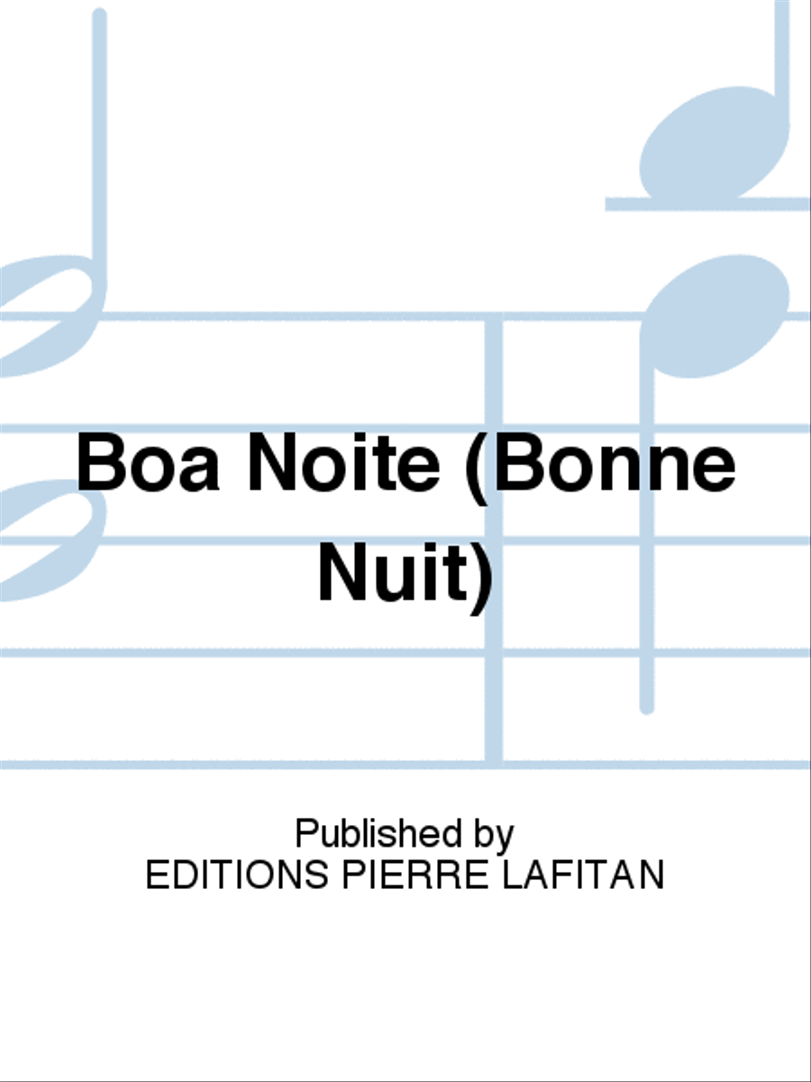Boa Noite (Bonne Nuit) Guitar scores gallery preview page 1