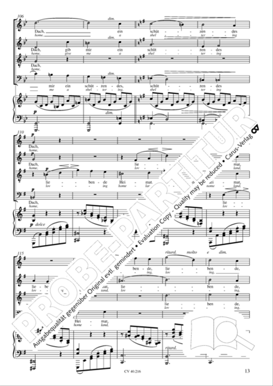 Drei Quartette op. 64 Drei Quartette op. 64 Choir scores gallery preview page 14