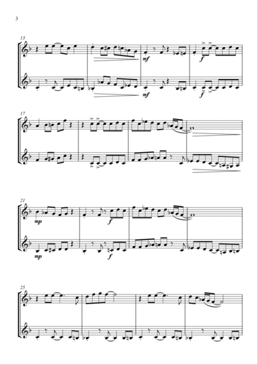 Rock Solid - Clarinet Duet Clarinet Duet scores gallery preview page 6