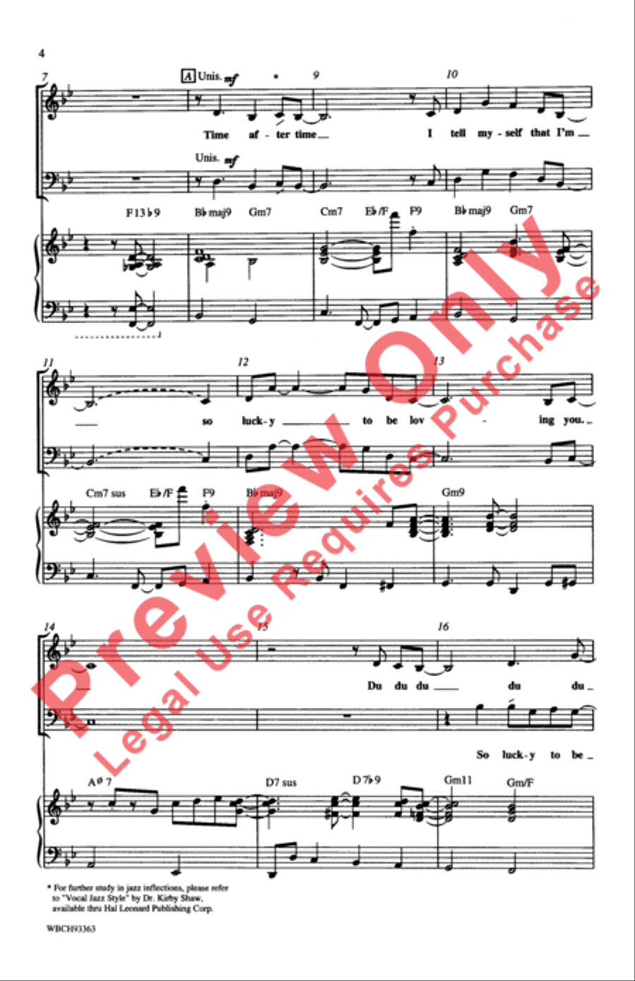 Time After Time 4-Part scores gallery preview page 3