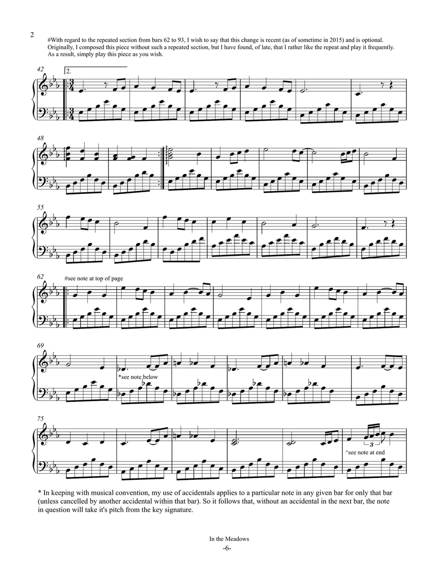 In The Meadows Piano Solo scores gallery preview page 2