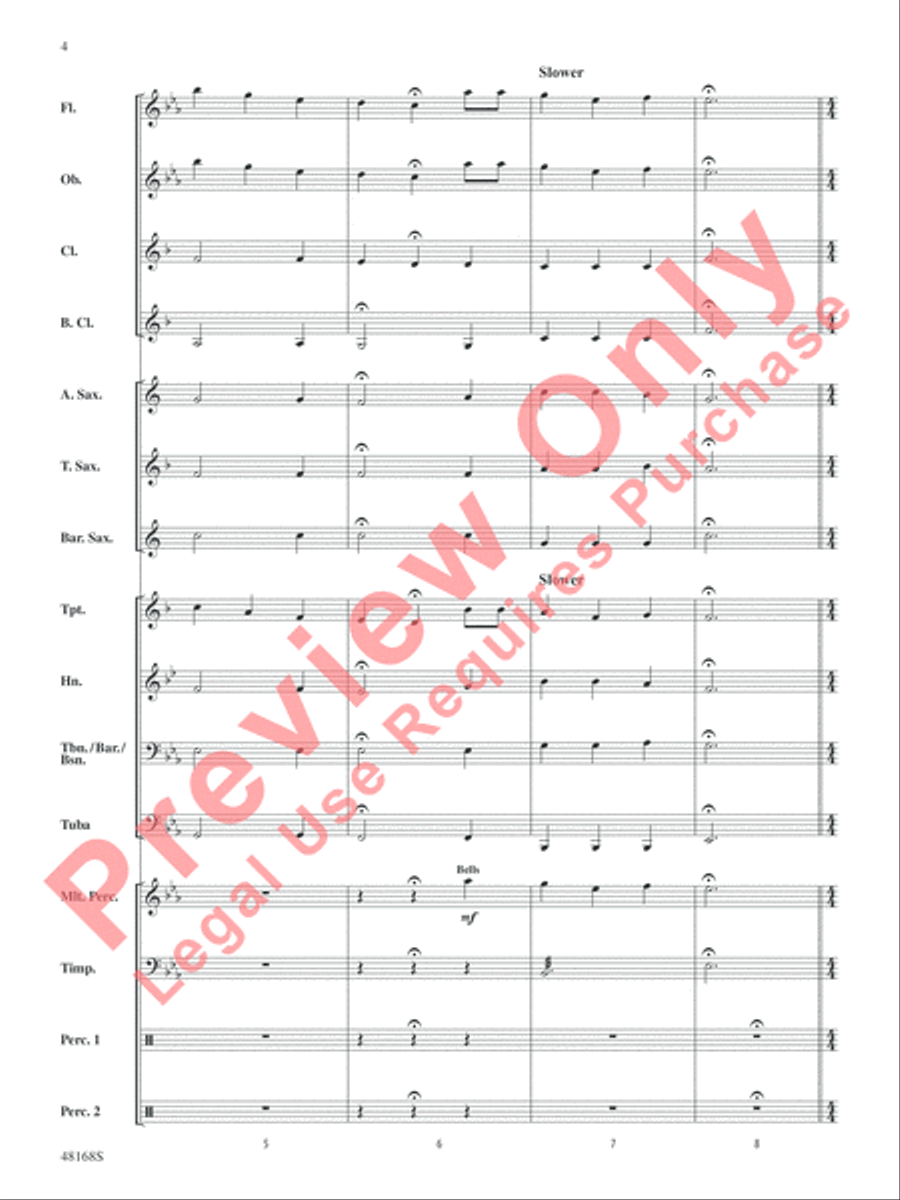 Happy Birthday, Ludwig Concert Band scores gallery preview page 5