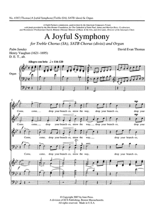 A Joyful Symphony (Choral Score)