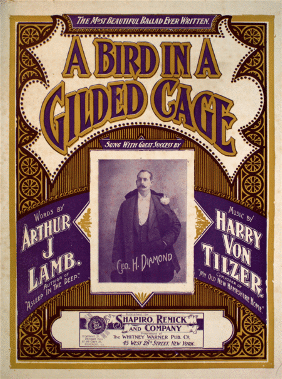 A Bird in a Gilded Cage Voice scores gallery preview page 1