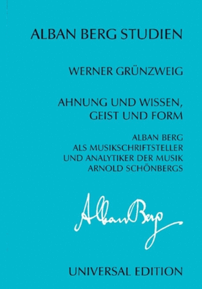 Ahnung und Wissen, Geist und Form