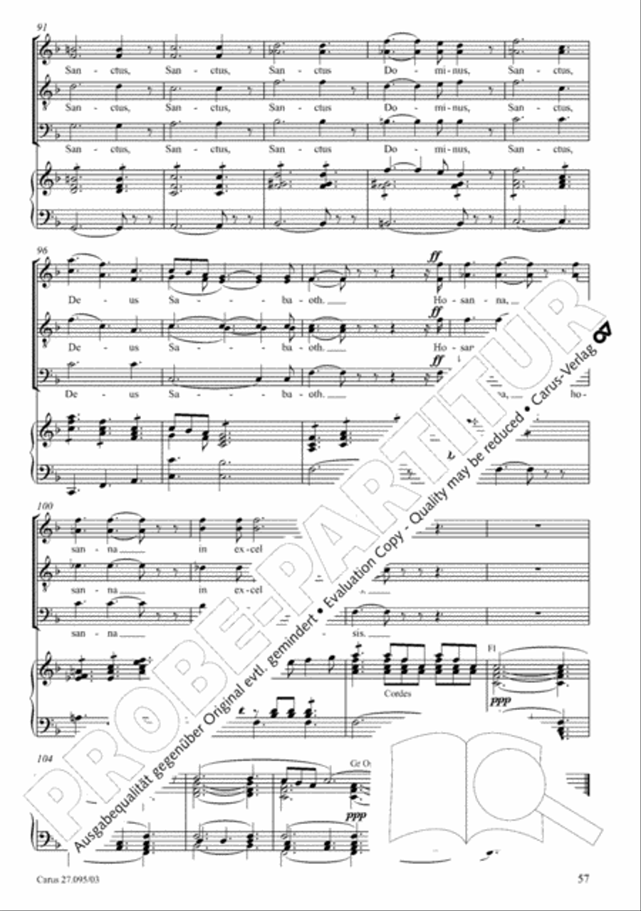 Messe solennelle de sainte Cecile STB scores gallery preview page 58