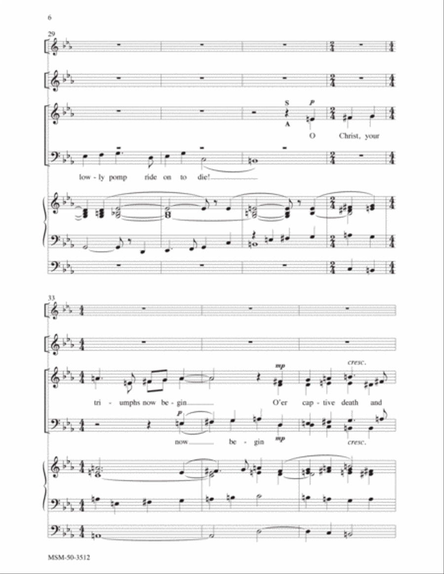 Ride On, Ride On in Majesty 4-Part scores gallery preview page 5