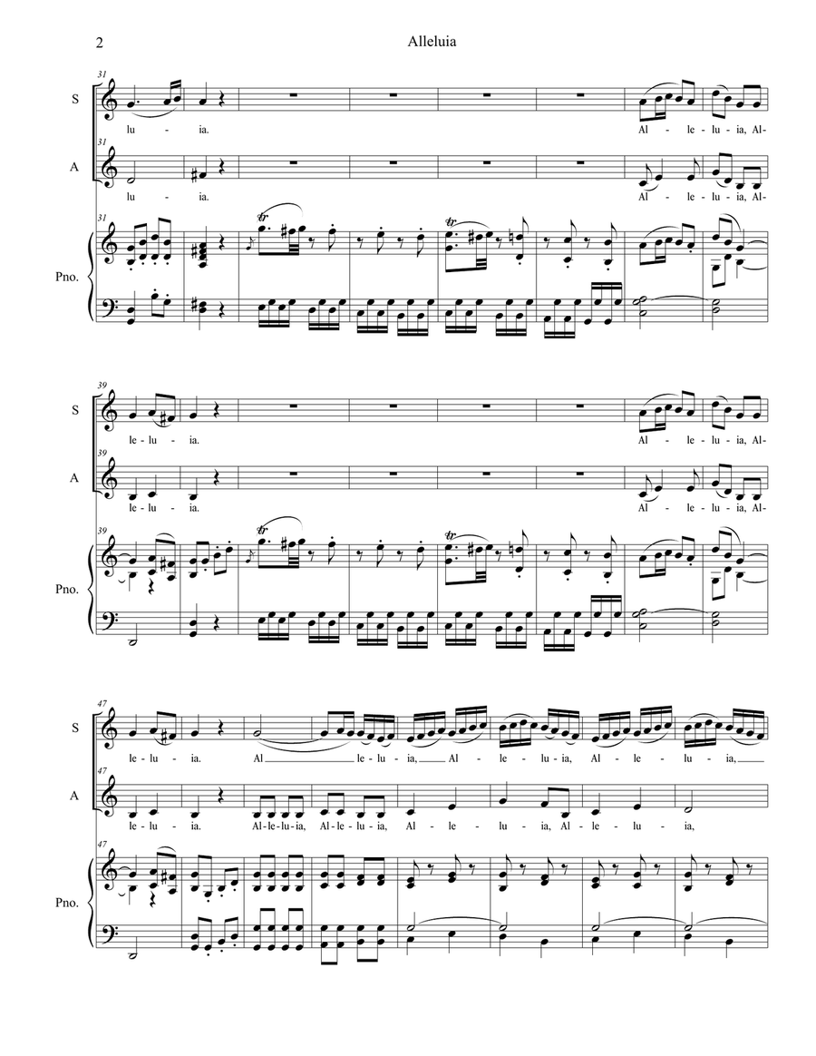 Alleluia (from 
