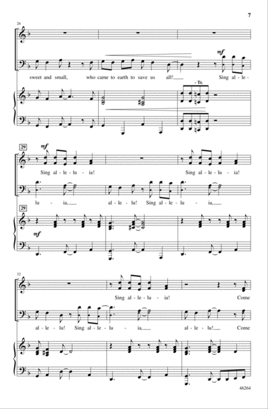 Calypso Cradle Carol Calypso Cradle Carol 4-Part scores gallery preview page 7