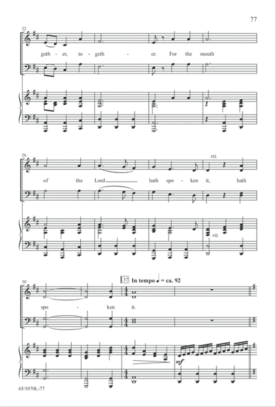 A Great and Mighty Wonder 4-Part scores gallery preview page 78
