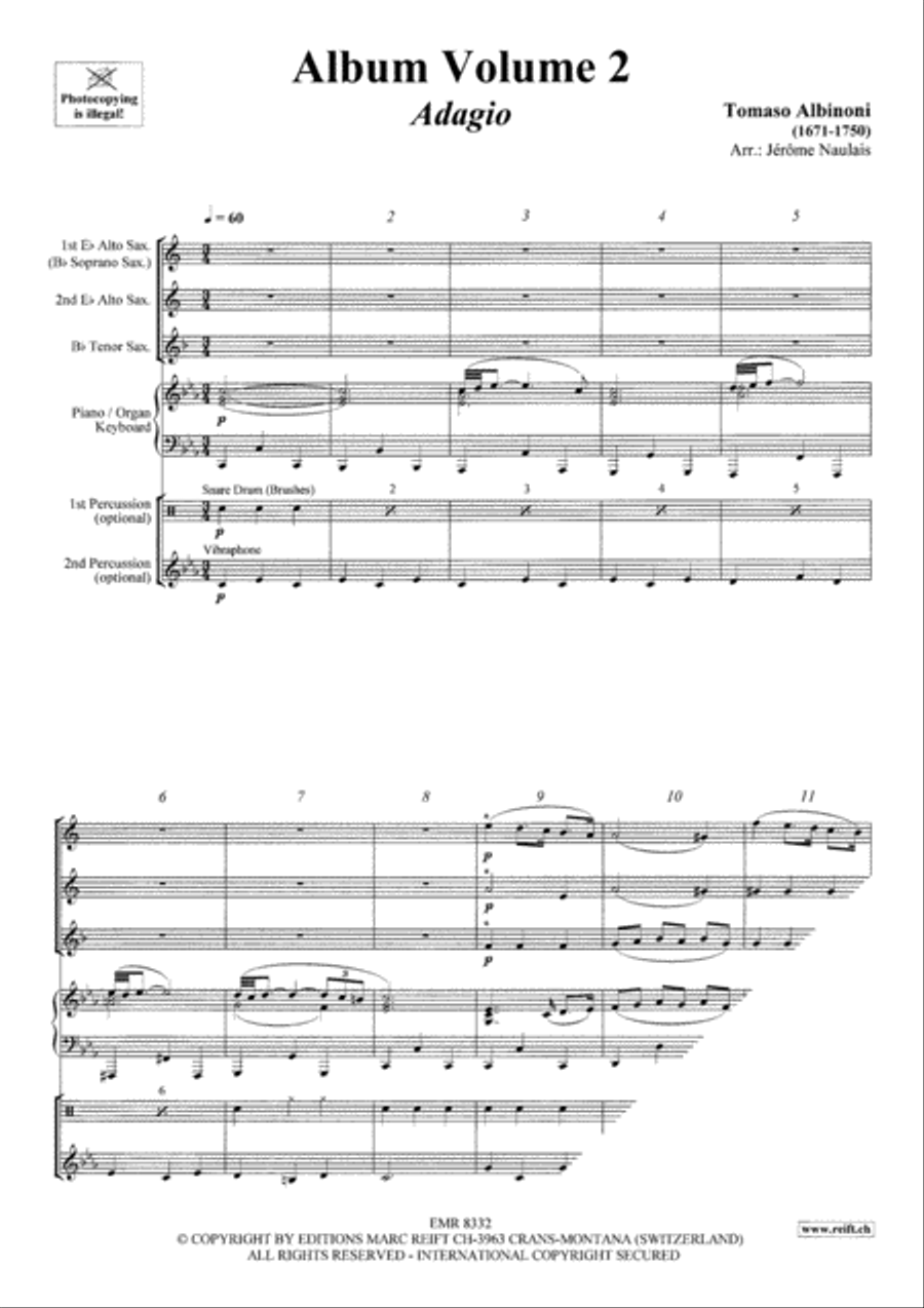 Album Volume 2 Saxophone Ensemble scores gallery preview page 3