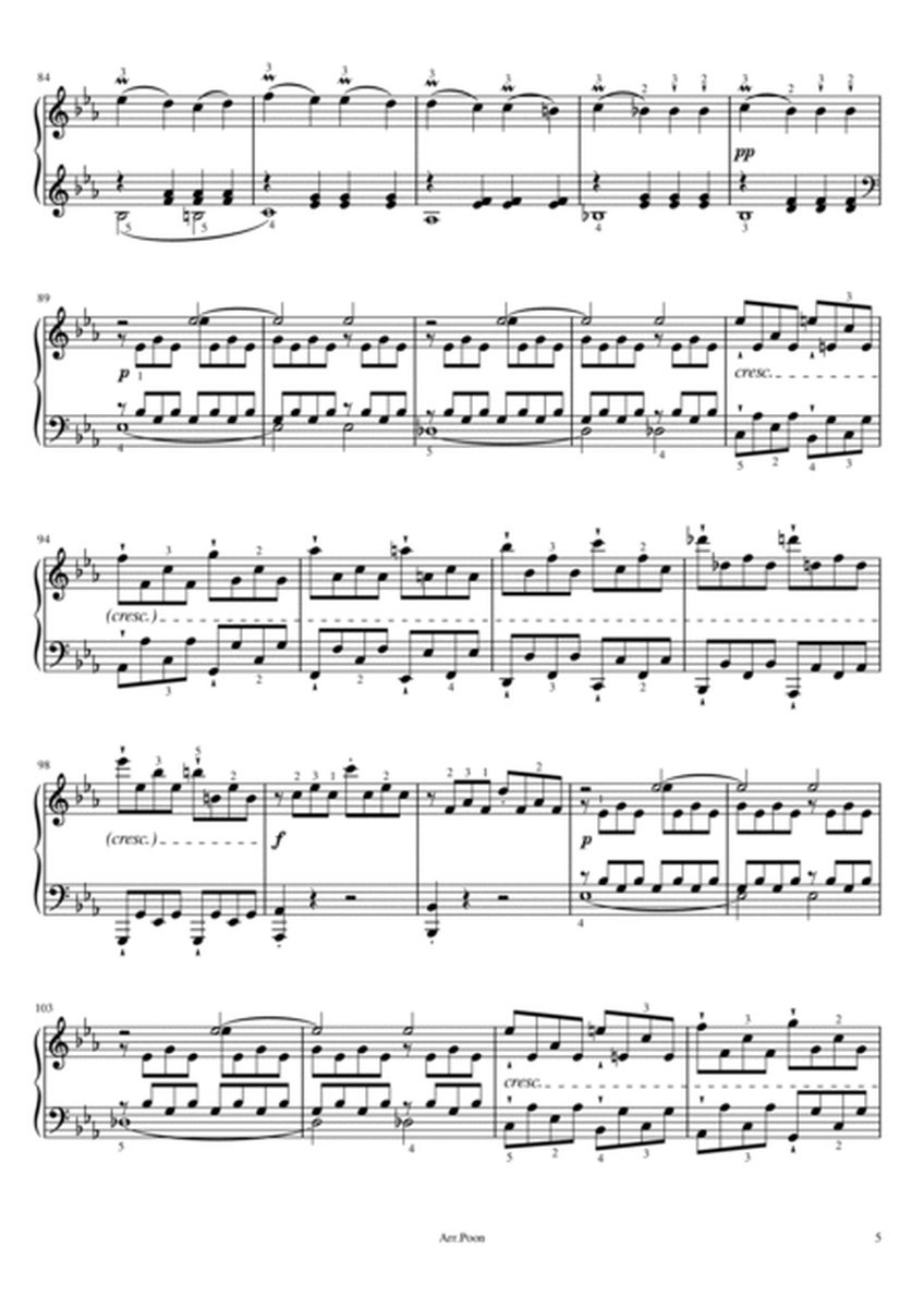 Beethoven - Sonata No.8 in C Minor, Op.13, "Pathétique" 1st.Mov - Original With Fingered image number null