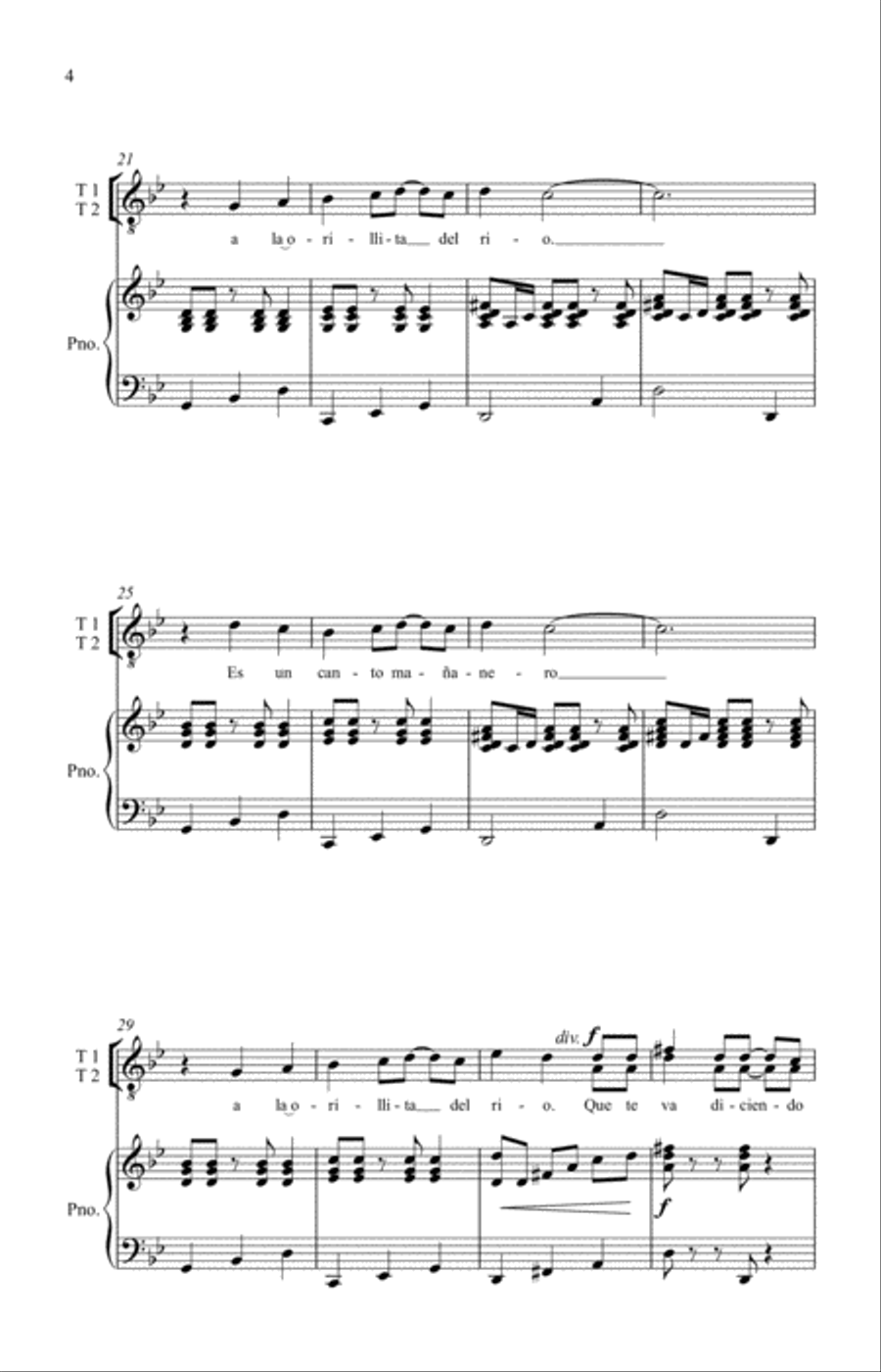 Canto del Agua Canto del Agua TTB scores gallery preview page 3
