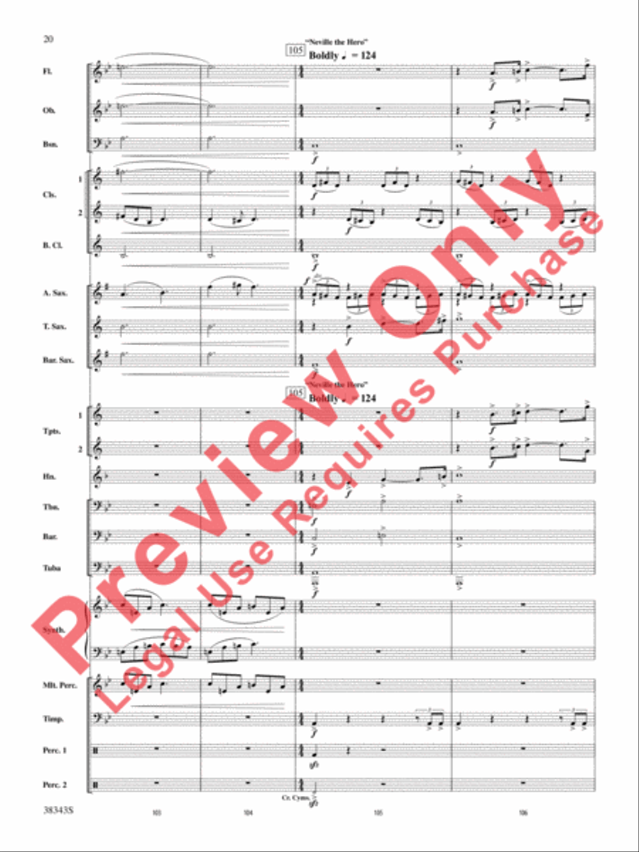 Harry Potter and the Deathly Hallows, Part 2, Selections from Concert Band scores gallery preview page 21