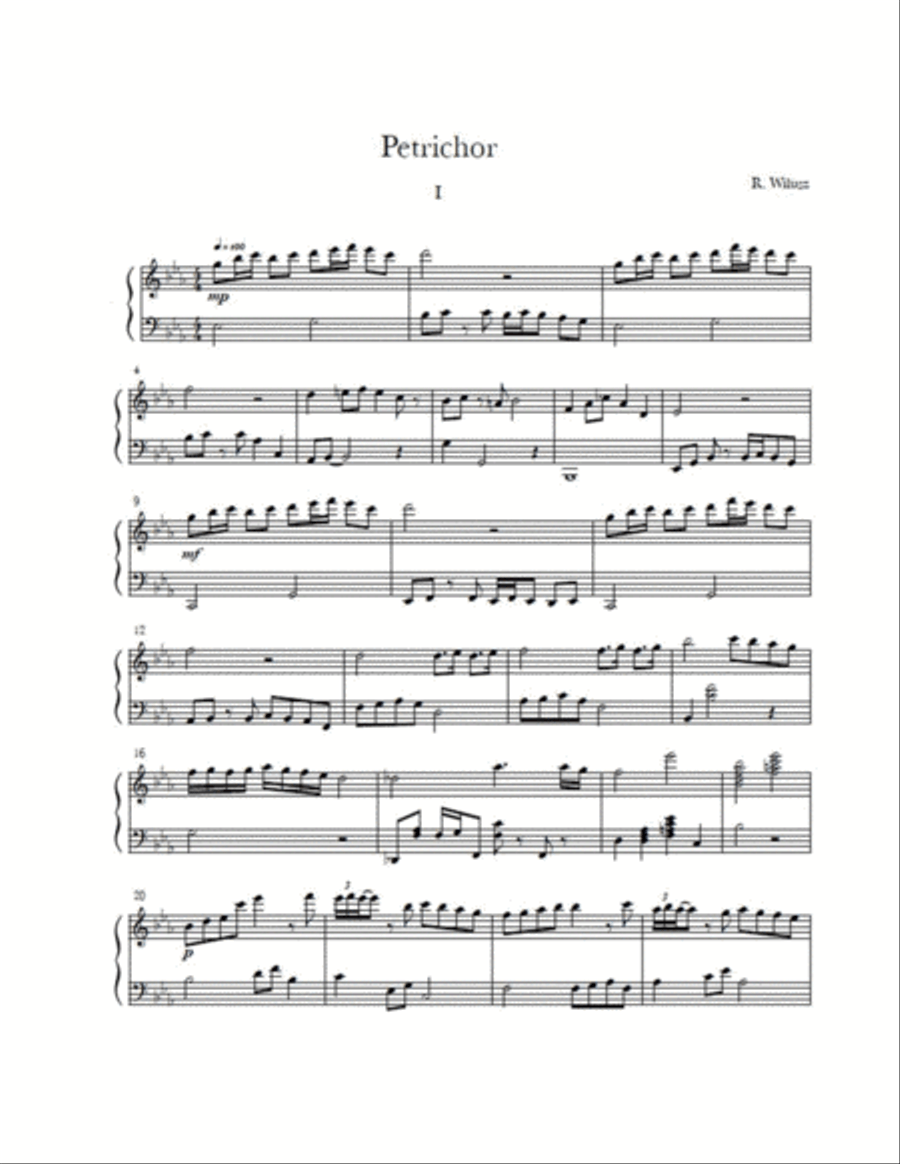 Petrichor Piano Solo scores gallery preview page 2