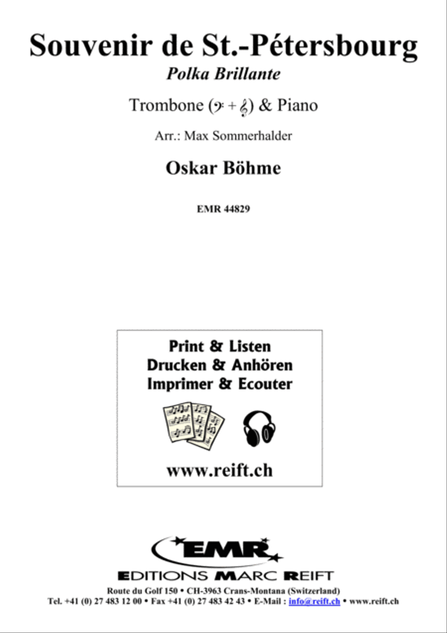 Souvenir de St.-Petersbourg Piano Accompaniment scores gallery preview page 2