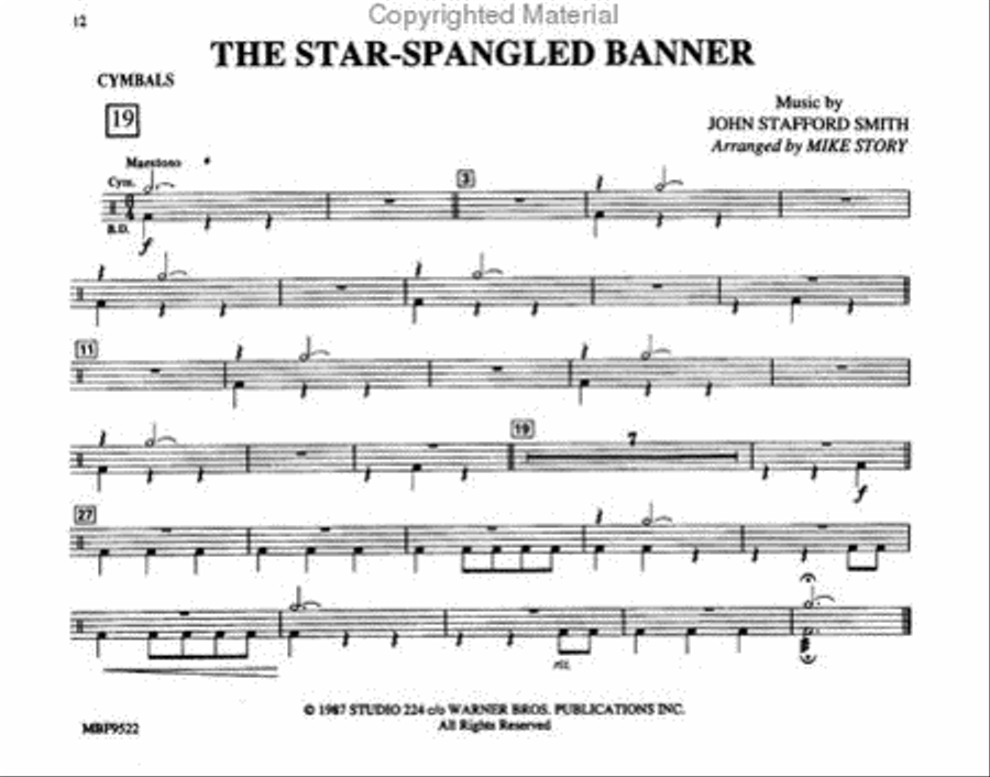 All-Star Sports Pak - Cymbals Marching Band scores gallery preview page 2