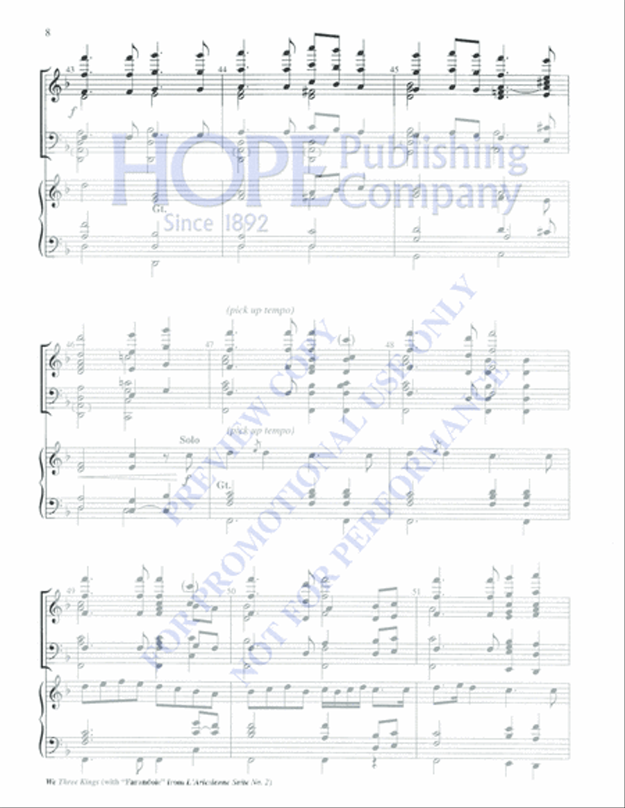 We Three Kings Orchestra scores gallery preview page 8