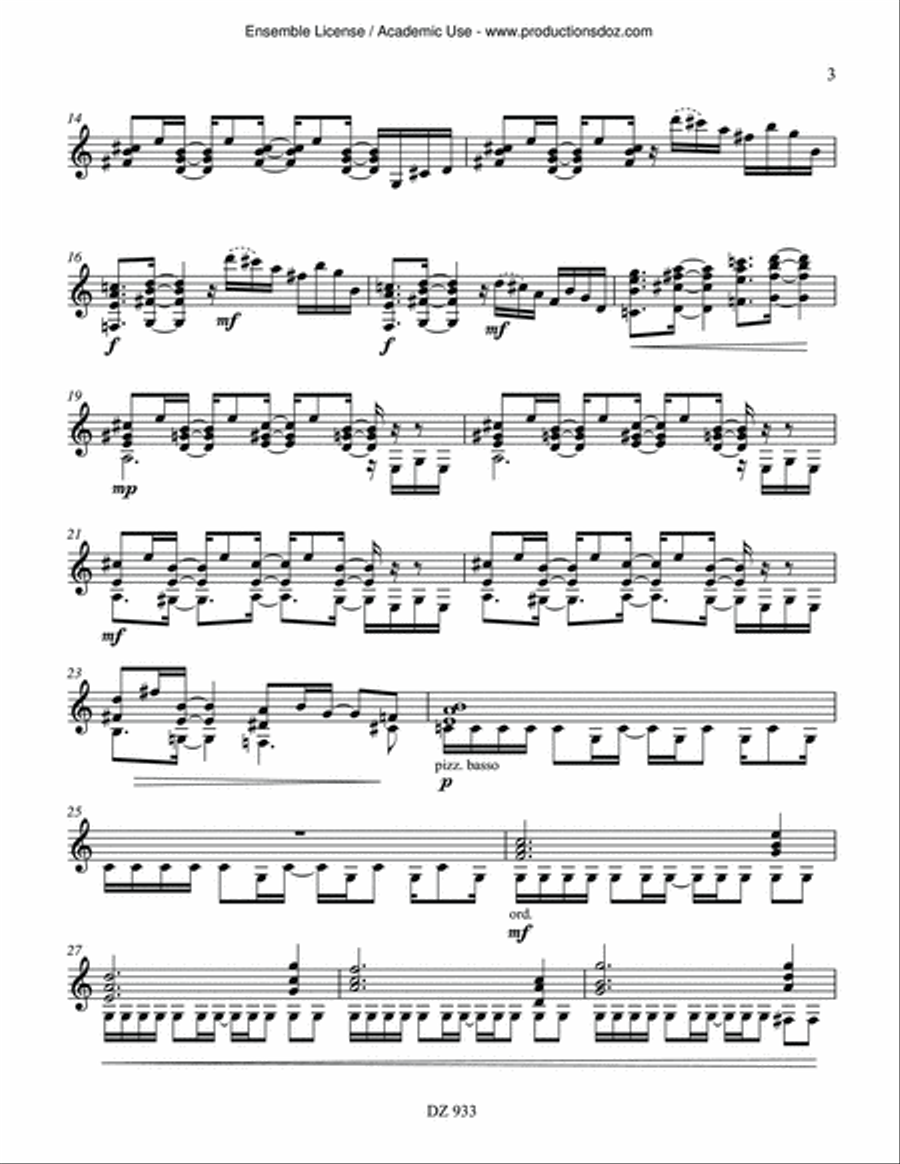 Terre Classical Guitar scores gallery preview page 3