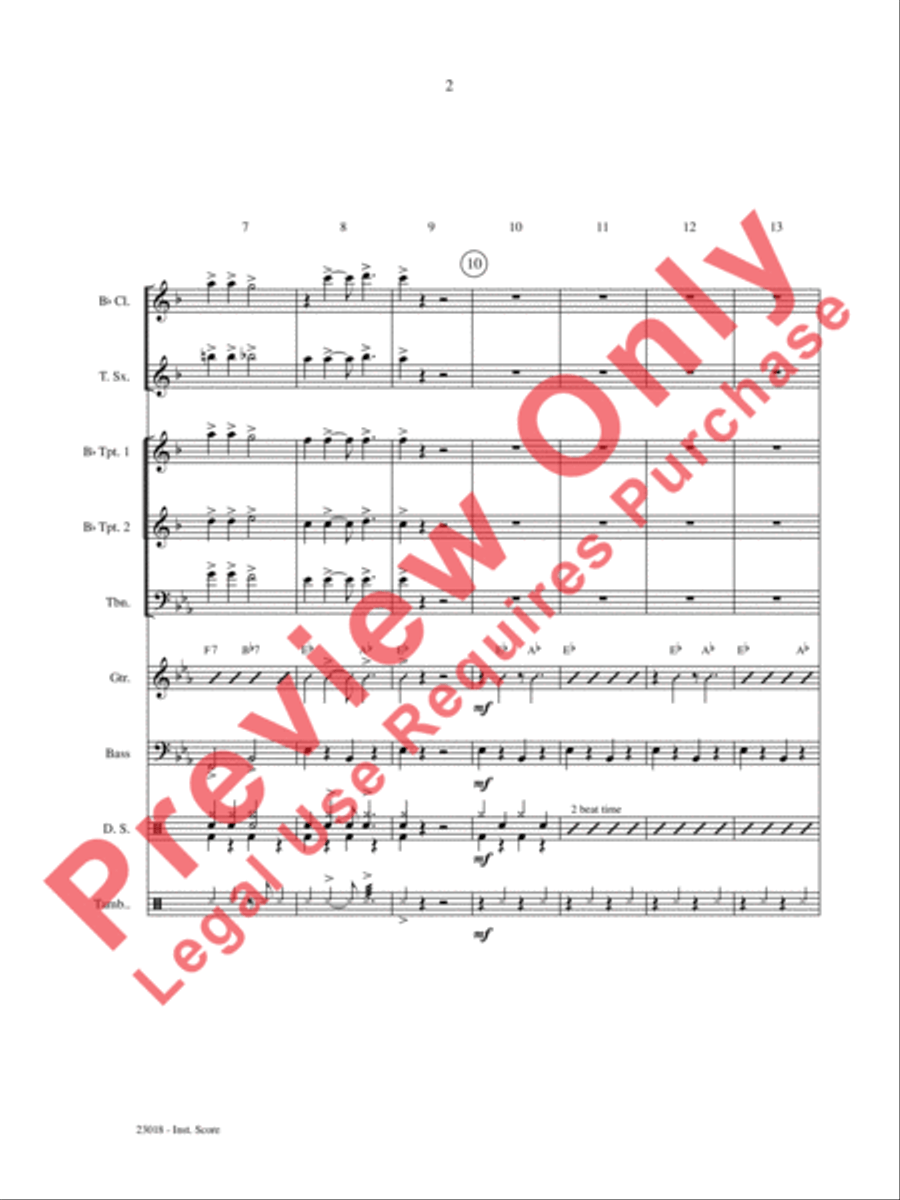 Swing Low, Sing Low Choir scores gallery preview page 3