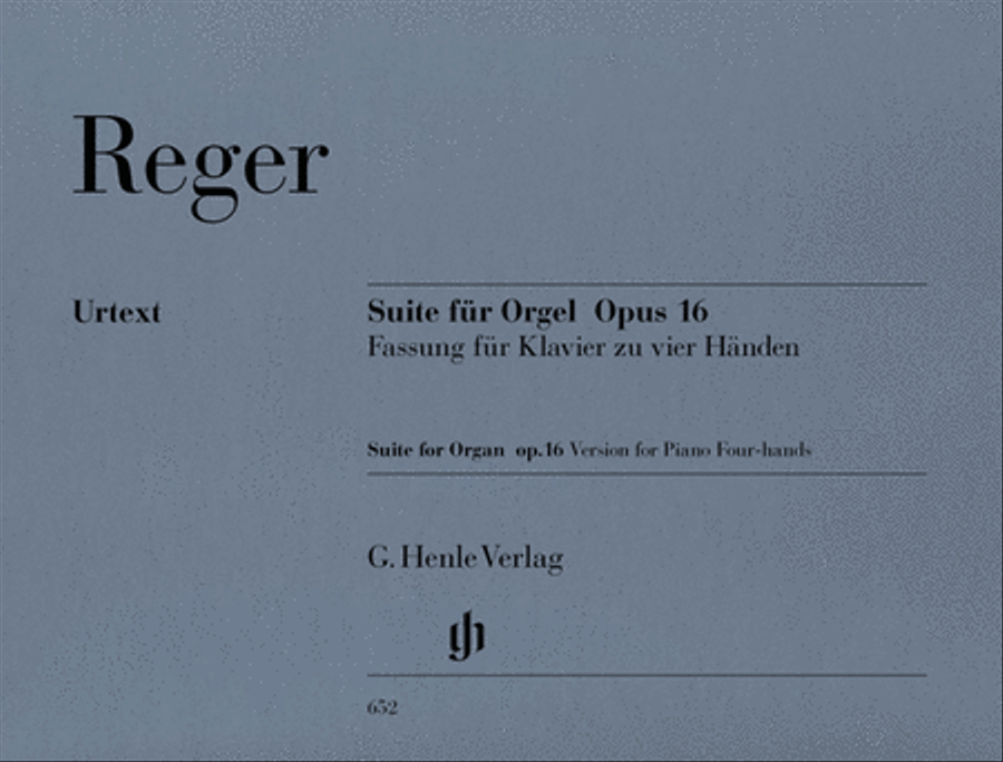 Suite in E minor for Organ Op. 16 – First Edition Organ scores gallery preview page 1