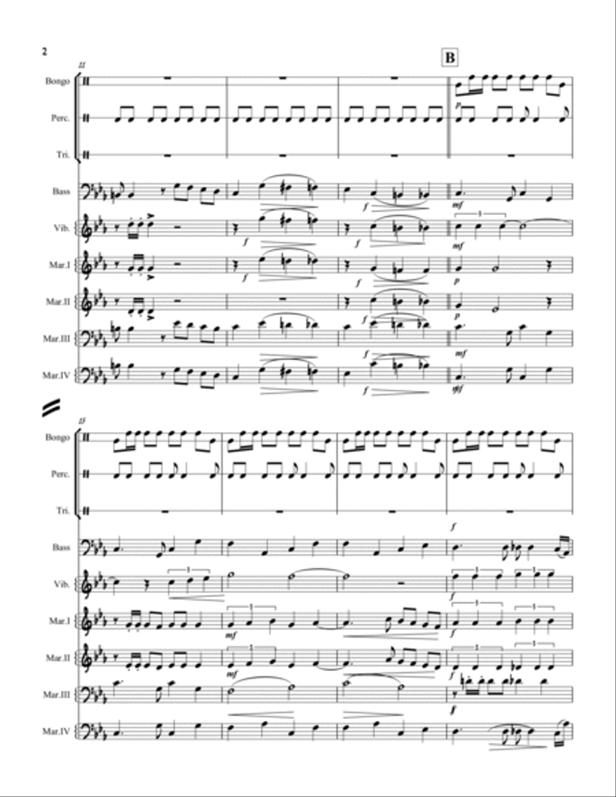 Besame Mucho (Kiss Me Much) Large Ensemble scores gallery preview page 2
