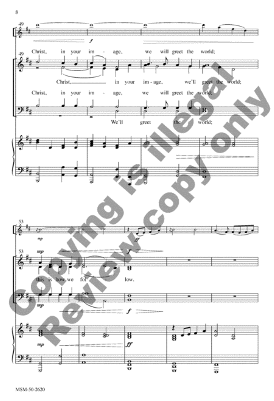 Light of the World 4-Part scores gallery preview page 19