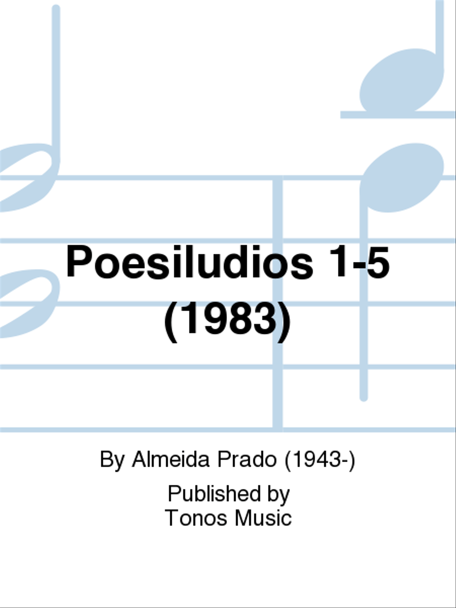 Poesiludios 1-5 (1983) Piano Solo scores gallery preview page 1