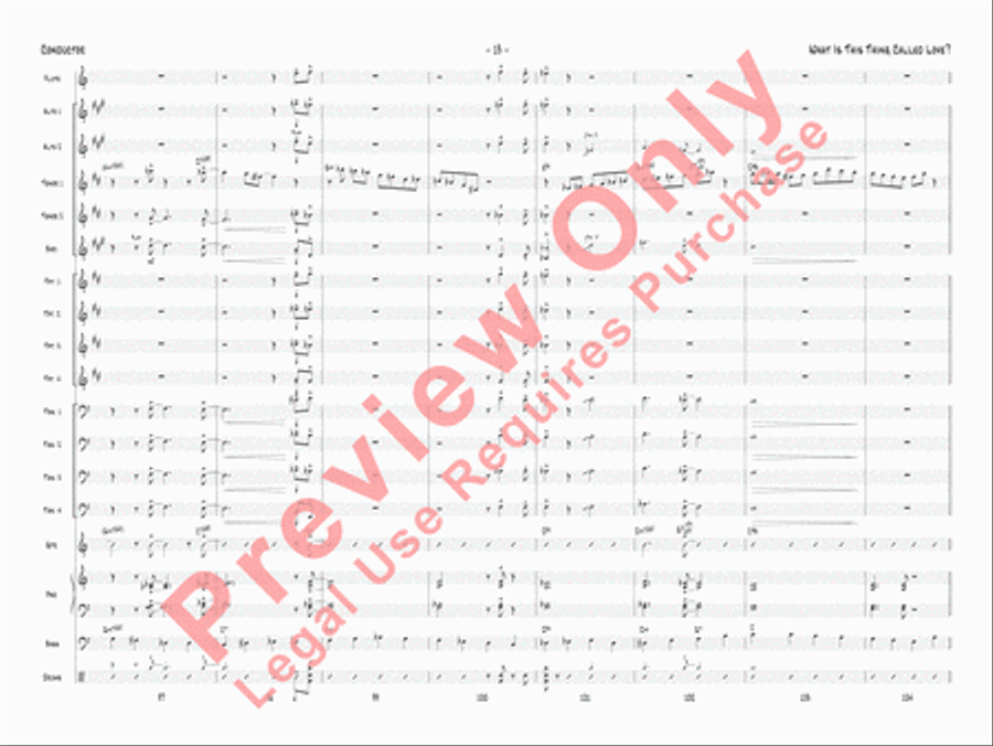 What Is This Thing Called Love? Jazz Ensemble scores gallery preview page 16