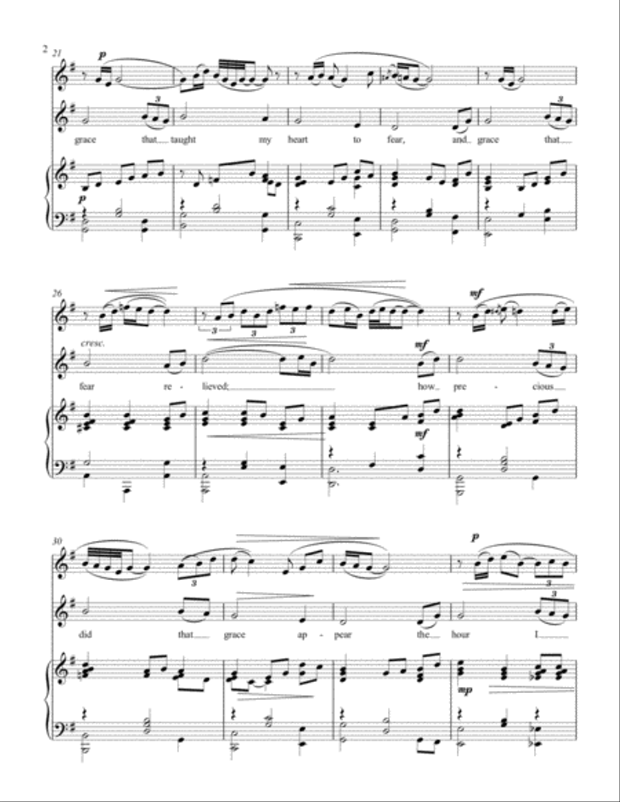 Amazing Grace Small Ensemble scores gallery preview page 2
