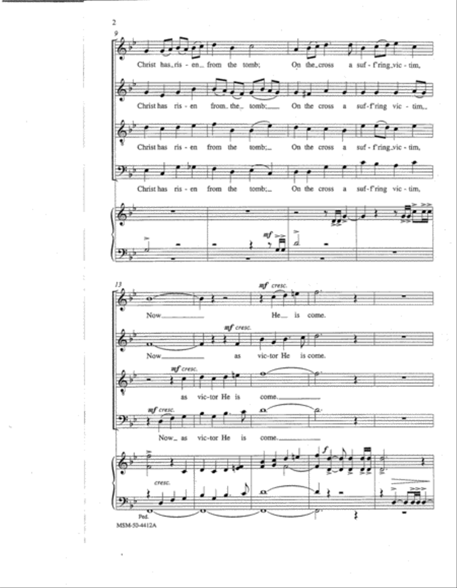 Let Your Alleluias Rise! 4-Part scores gallery preview page 3