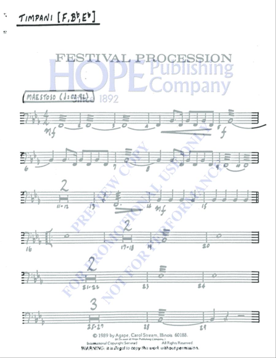 Festival Procession 5-Octaves scores gallery preview page 15