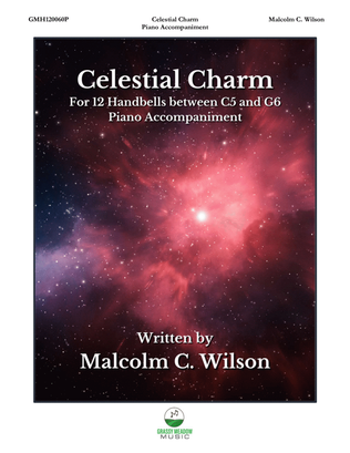 Book cover for Celestial Charm – piano accompaniment to 12 bell version