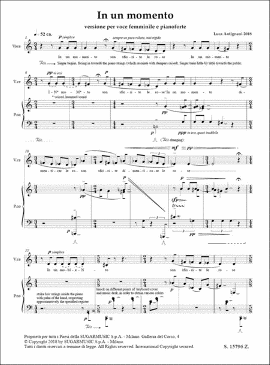 In un momento In un momento Voice Solo scores gallery preview page 2
